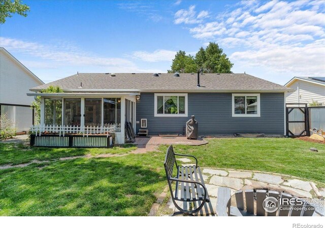 110 50th Ave, Greeley, CO 80634 - back of property with a sunroom