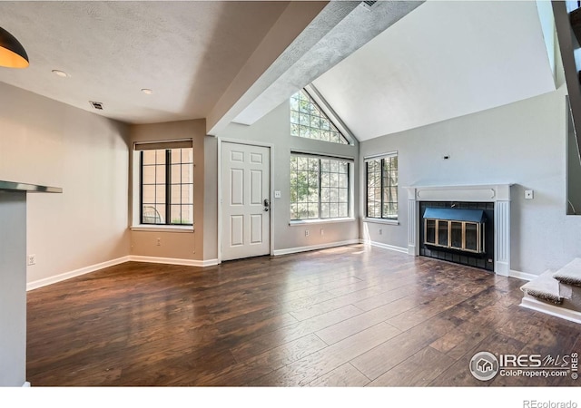 4771 White Rock Cir Unit B, Boulder, CO 80301 - unfurnished living room with wood finished floors and a glass covered fireplace