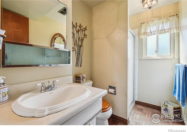 8840 Niwot Rd, Niwot, CO 80503 - bathroom featuring a shower stall and vanity