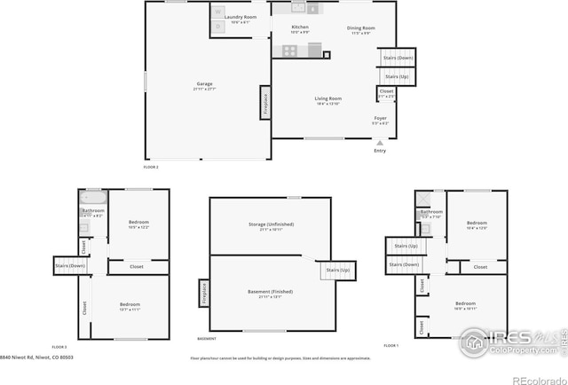 8840 Niwot Rd, Niwot, CO 80503 - view of floor plan / room layout