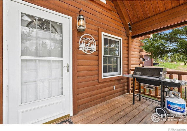 90 Woccon Ct, Red Feather Lakes, CO 80545 - porch featuring grilling area