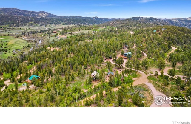 90 Woccon Ct, Red Feather Lakes, CO 80545 - bird's eye view of a mountain backdrop