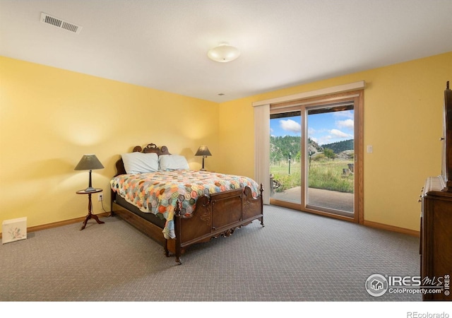 366 N Rim Rd, Livermore, CO 80536 - bedroom featuring carpet and access to outside