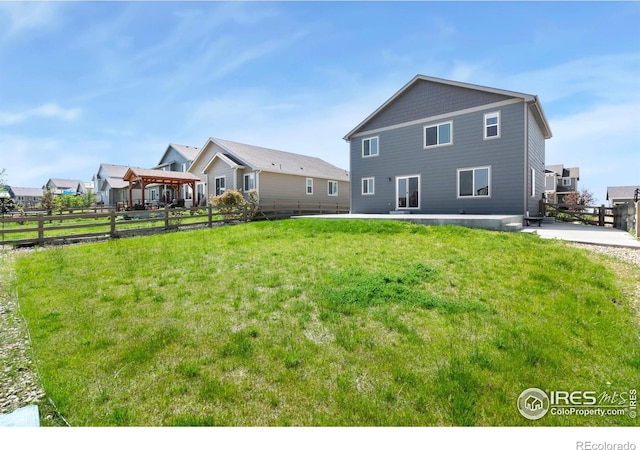 5562 Bristow Rd, Timnath, CO 80547 - rear view of house featuring a patio area and a pergola