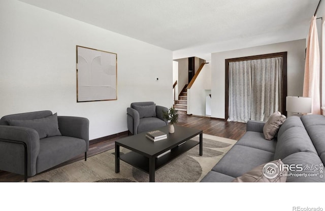 2013 Ridgewood Rd, Fort Collins, CO 80526 - living area featuring stairs and wood finished floors