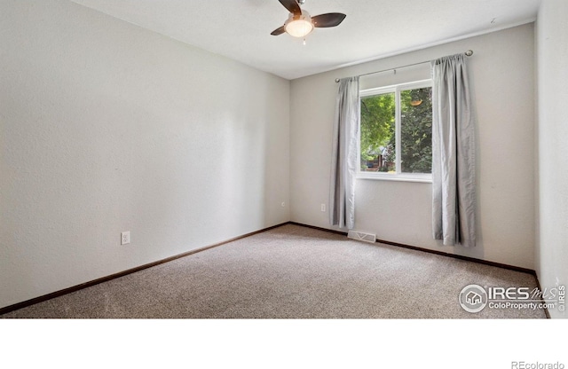 2013 Ridgewood Rd, Fort Collins, CO 80526 - carpeted empty room featuring a ceiling fan and baseboards