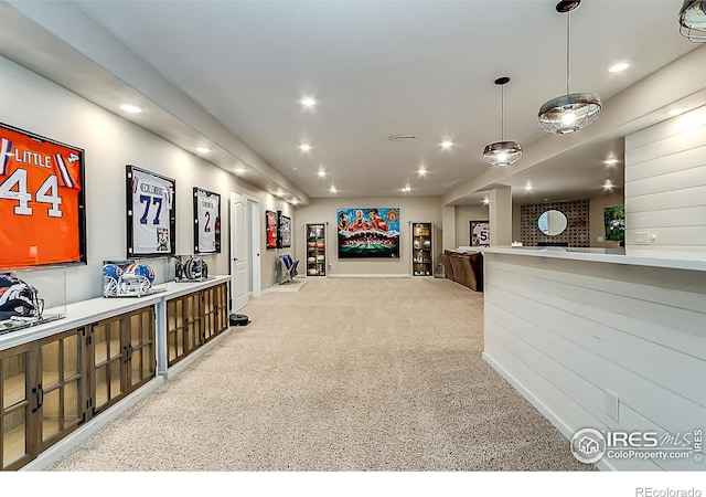 2050 Vineyard Dr, Windsor, CO 80550 - miscellaneous room with recessed lighting and light carpet