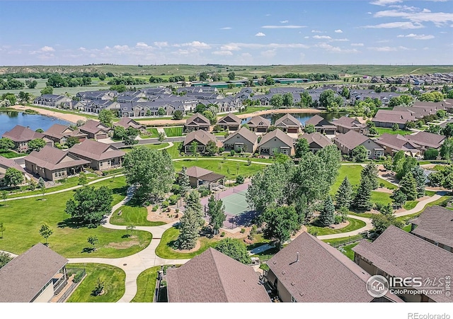 2050 Vineyard Dr, Windsor, CO 80550 - aerial view of property and surrounding area with nearby suburban area and a nearby body of water