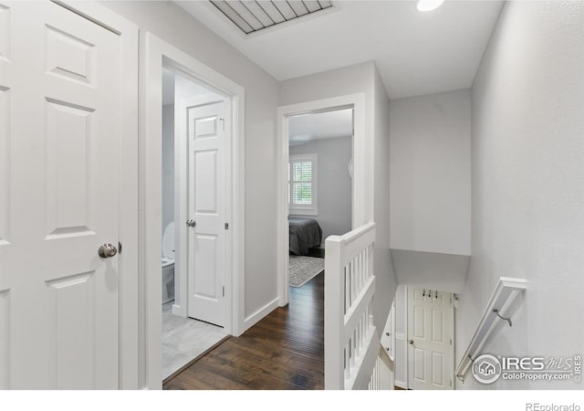 4255 Westshore Way Unit B4, Fort Collins, CO 80525 - hall with wood finished floors and an upstairs landing