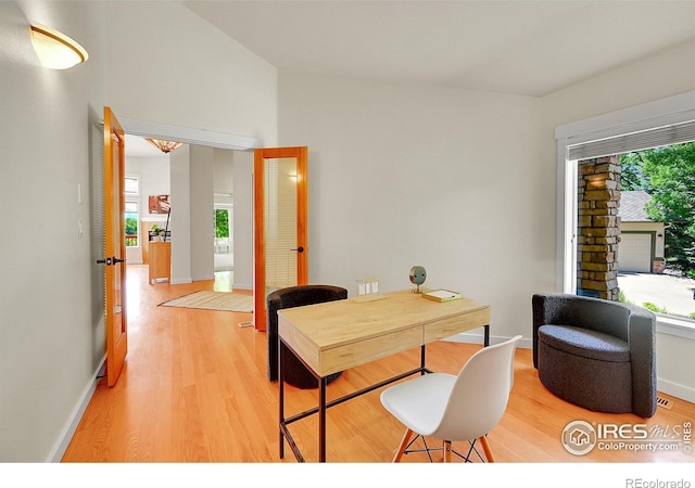 2226 Eagles Nest Dr, Lafayette, CO 80026 - office featuring light wood finished floors and healthy amount of natural light