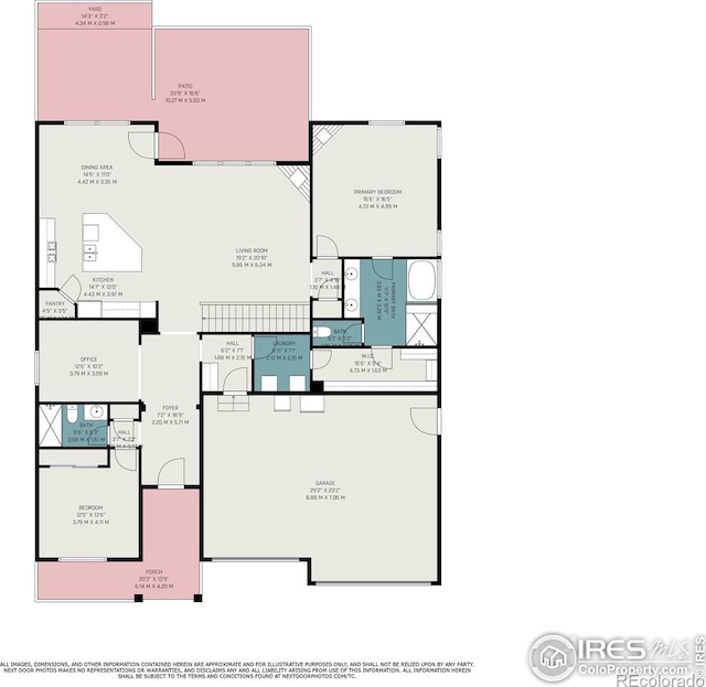 973 Mt Andrew Dr, Severance, CO 80550 - view of property floor plan