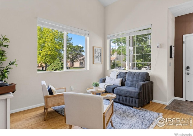 3826 Glenarbor Ln Unit F, Fort Collins, CO 80524 - living room featuring wood finished floors and plenty of natural light