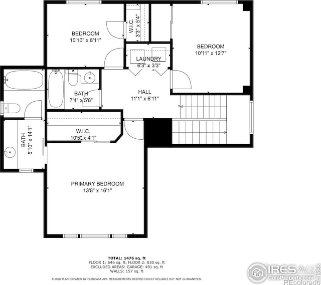 3826 Glenarbor Ln Unit F, Fort Collins, CO 80524 - view of floor plan / room layout