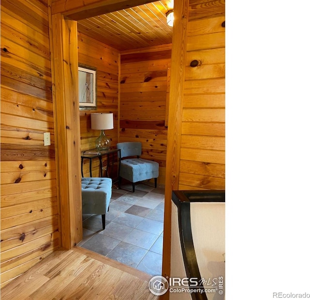 33 N Skinner Rd, Allenspark, CO 80510 - relaxing sauna / steam room featuring wood walls and wooden ceiling
