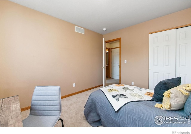 1204 Boulder Ct, Windsor, CO 80550 - carpeted bedroom featuring baseboards and a closet