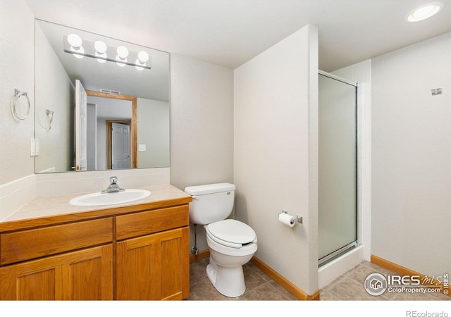 1204 Boulder Ct, Windsor, CO 80550 - full bath featuring a stall shower, tile patterned floors, and vanity