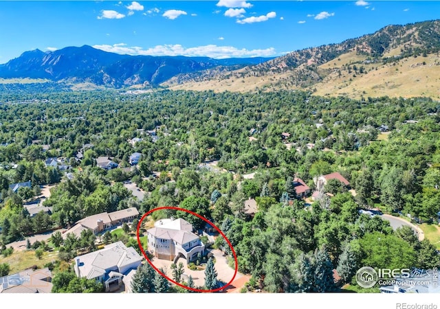 3747 Mountain Laurel Pl, Boulder, CO 80304 - bird's eye view of a mountainous background