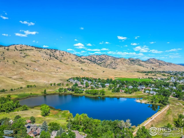 3747 Mountain Laurel Pl, Boulder, CO 80304 - aerial view of a water and mountain view