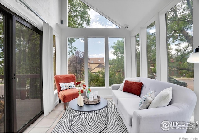 3880 Telluride Pl, Boulder, CO 80305 - sunroom / solarium featuring plenty of natural light and vaulted ceiling