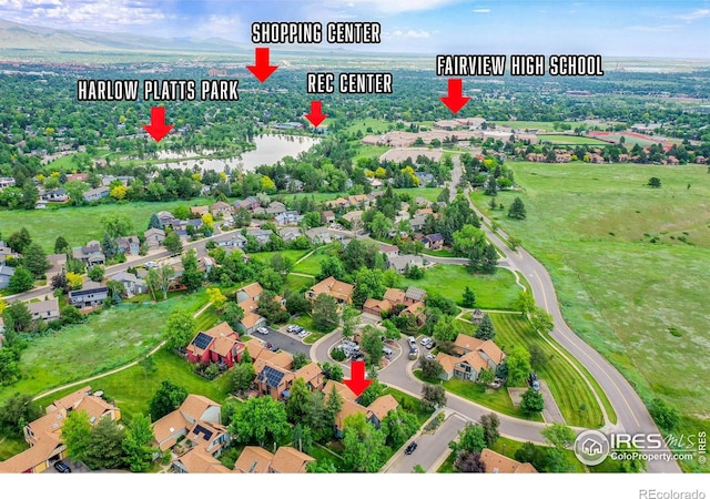 3880 Telluride Pl, Boulder, CO 80305 - aerial perspective of suburban area