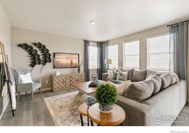 114 65th Ave, Greeley, CO 80634 - living room featuring light wood finished floors and baseboards
