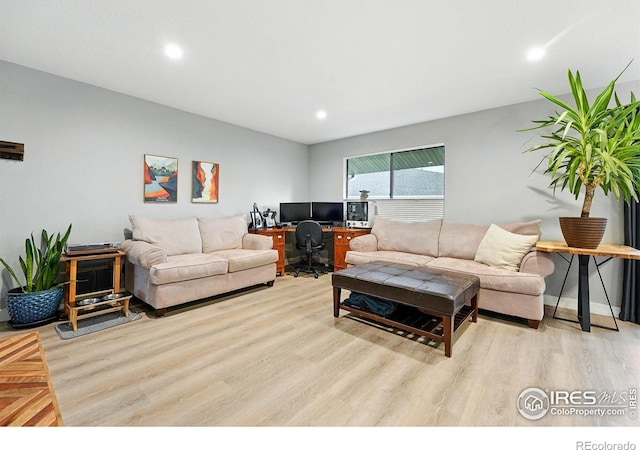 1900 Chalcis Dr Unit 42, Lafayette, CO 80026 - living area with light wood finished floors and recessed lighting
