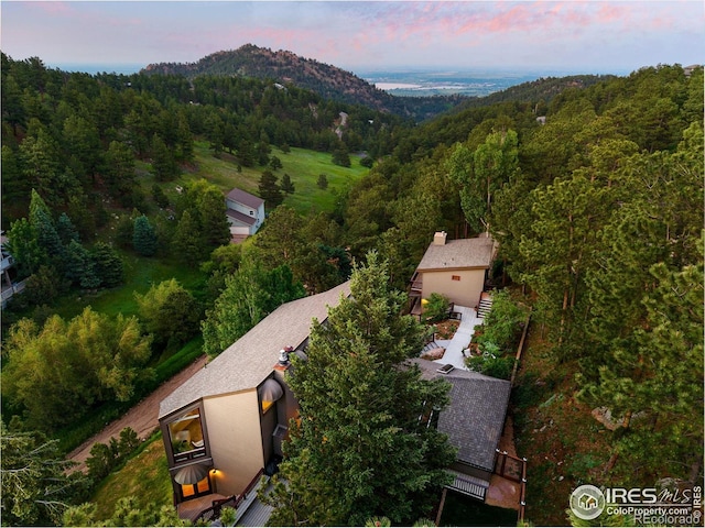 178 Balsam Ln, Boulder, CO 80304 - aerial view at dusk of a forest view