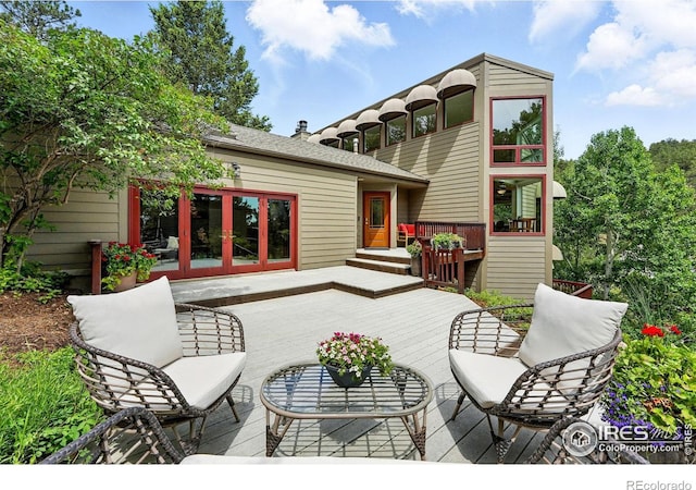 178 Balsam Ln, Boulder, CO 80304 - view of wooden terrace