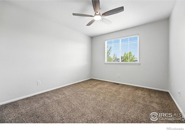 1662 Crestview Ln, Erie, CO 80516 - carpeted spare room with ceiling fan and baseboards