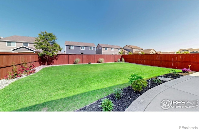 1661 Rise Dr, Windsor, CO 80550 - fenced backyard with a residential view
