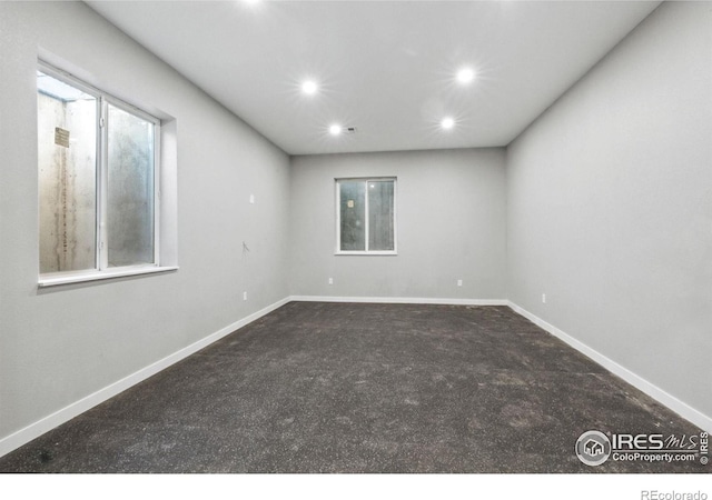 64 Bachar Dr, Fort Morgan, CO 80701 - carpeted spare room featuring recessed lighting and baseboards