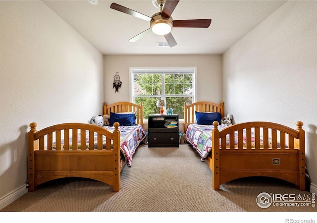1043 Terrace Cir S, Boulder, CO 80304 - bedroom featuring carpet and ceiling fan