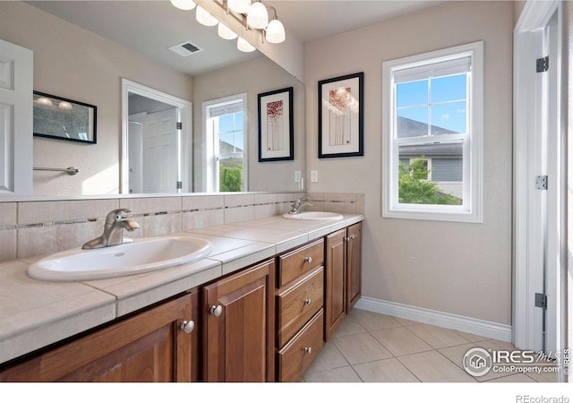 1043 Terrace Cir S, Boulder, CO 80304 - bathroom with double vanity and tile patterned flooring