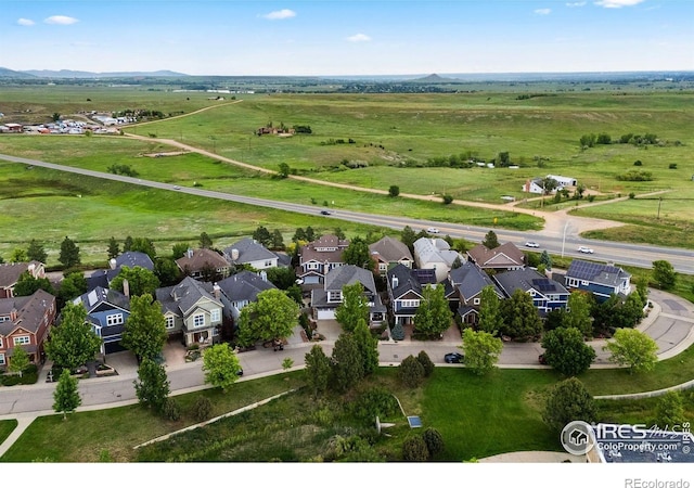 1043 Terrace Cir S, Boulder, CO 80304 - aerial view of sparsely populated area with mountains and nearby suburban area