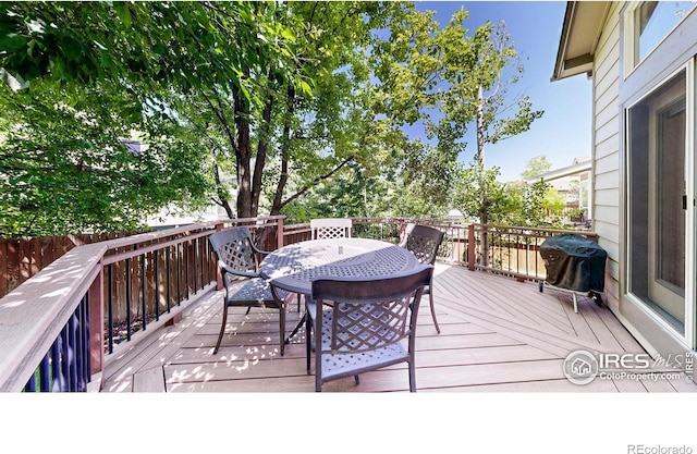 13673 Cook St, Thornton, CO 80602 - deck with outdoor dining space and grilling area