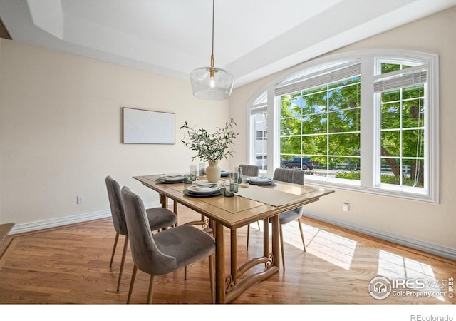 5753 Secrest Ct, Golden, CO 80403 - dining space with light wood finished floors and baseboards