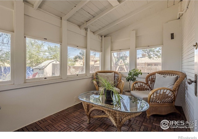 1421 N 7th St, Grand Junction, CO 81501 - sunroom with wooden ceiling