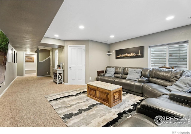 13266 Teller Lake Way, Broomfield, CO 80020 - carpeted living room featuring recessed lighting