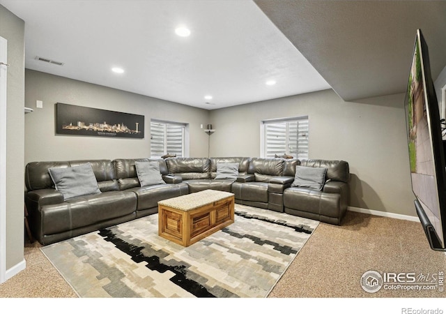 13266 Teller Lake Way, Broomfield, CO 80020 - living room with carpet floors and recessed lighting