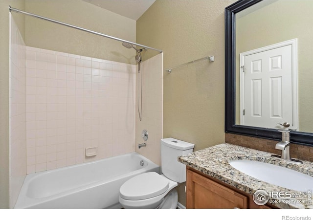 2833 Annelise Way, Fort Collins, CO 80525 - full bath with vanity, shower / tub combination, and a textured wall