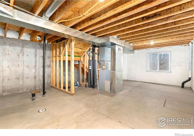 3350 Saratoga St Unit C, Wellington, CO 80549 - unfinished basement with heating unit and water heater