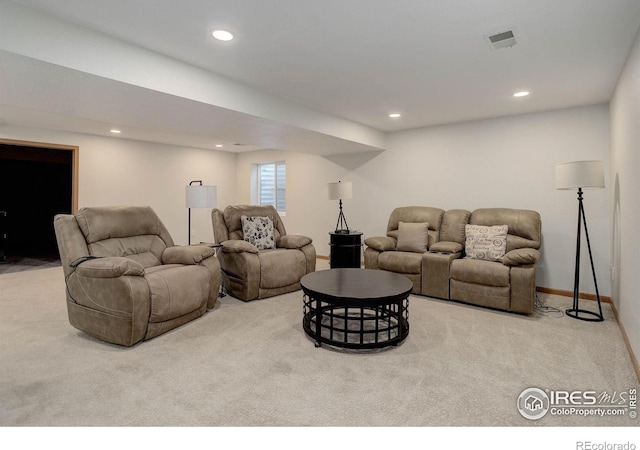 1250 Honeysuckle Ct, Windsor, CO 80550 - living area featuring carpet and recessed lighting