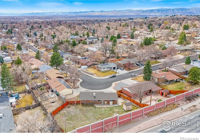 7162 Quay St, Arvada, CO 80003 - aerial perspective of suburban area featuring a mountain backdrop