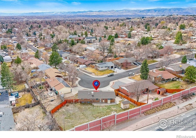 7162 Quay St, Arvada, CO 80003 - aerial view of residential area featuring mountains