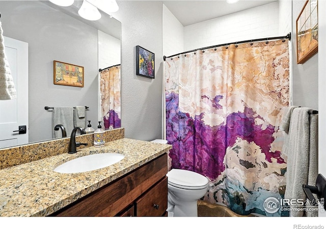 1101 Hillside Ln, Louisville, CO 80027 - bathroom featuring vanity and a shower with curtain