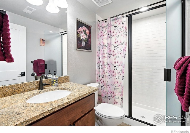 1101 Hillside Ln, Louisville, CO 80027 - full bathroom with a stall shower, vanity, and a textured wall