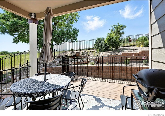 1101 Hillside Ln, Louisville, CO 80027 - view of patio / terrace with a grill and outdoor dining space