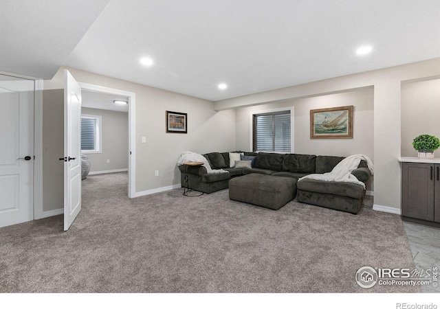 2006 Mackenzie Ct, Fort Collins, CO 80528 - living area featuring recessed lighting and carpet