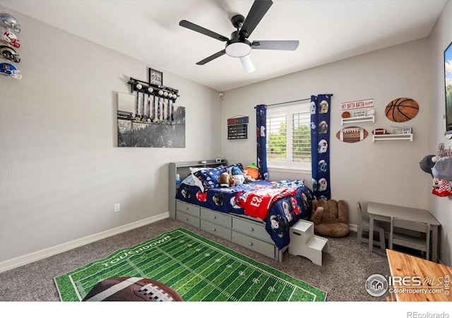 4041 Carroway Seed Dr, Johnstown, CO 80534 - bedroom featuring carpet and ceiling fan