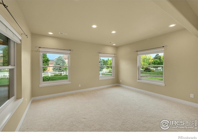 8406 Spinnaker Bay Dr, Windsor, CO 80528 - empty room featuring recessed lighting and carpet floors